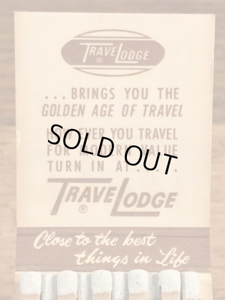 スリーピーベア　ビンテージ　マッチブック　アドバタイジングキャラクター　トラべロッジ