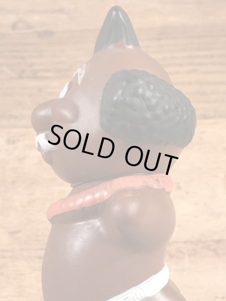 企業キャラクターのメネフネの70年代ビンテージビニールフィギュア