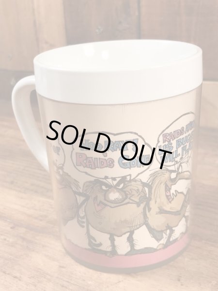 アドバタイジングキャラクターのレイドバグの70’sヴィンテージサーモスマグ