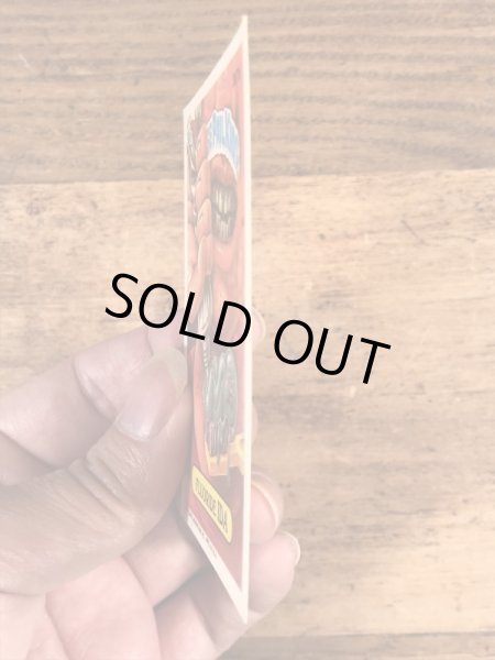 トップス社製のガーベッジペイルキッズの80年代ビンテージステッカーカード