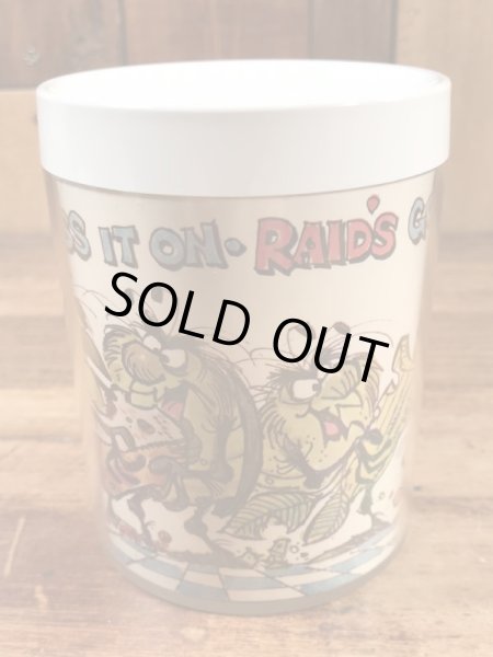 企業キャラクターのレイドバグの70年代ビンテージプラスチックマグ