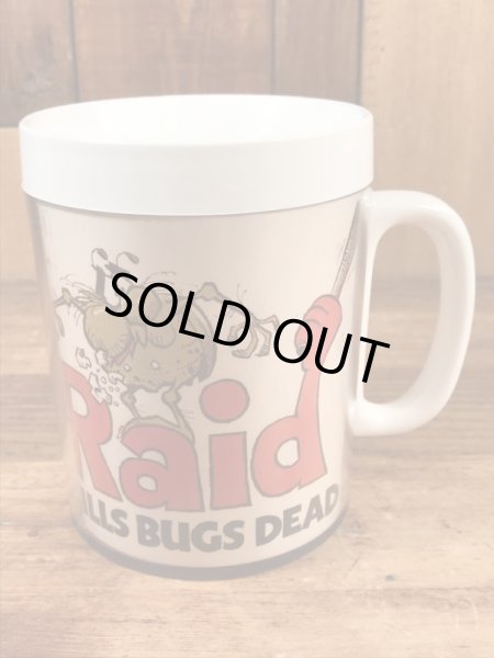 アドバタイジングキャラクターのレイドバグの70’sヴィンテージサーモスマグ