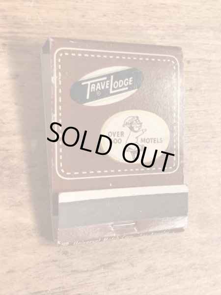 スリーピーベア　ビンテージ　マッチブック　アドバタイジングキャラクター　トラべロッジ