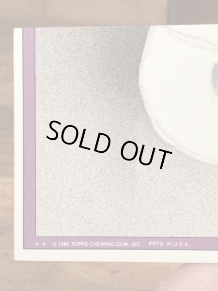 トップス社製のガーベッジペイルキッズの80年代ビンテージステッカーカード