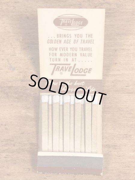 スリーピーベア　ビンテージ　マッチブック　アドバタイジングキャラクター　トラべロッジ