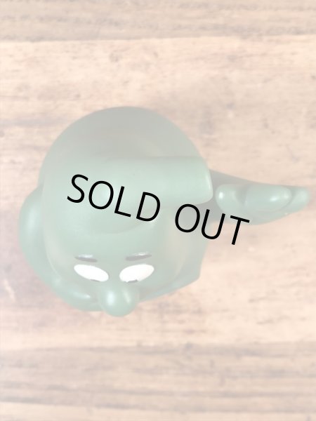 企業キャラクターのアクティゴールの90年代ビンテージソフビドール