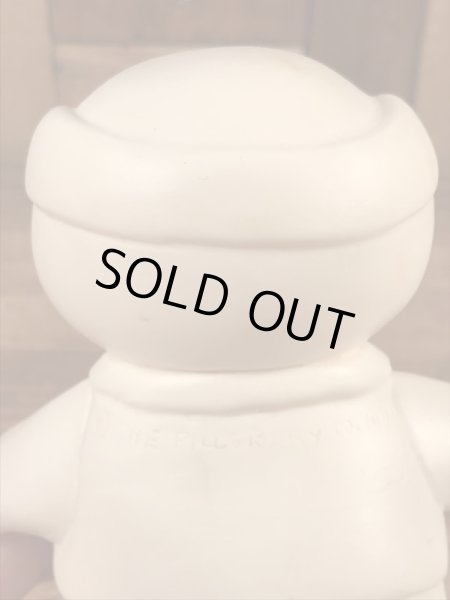 企業キャラクターのドゥーボーイのお父さんの70年代ビンテージソフビドール