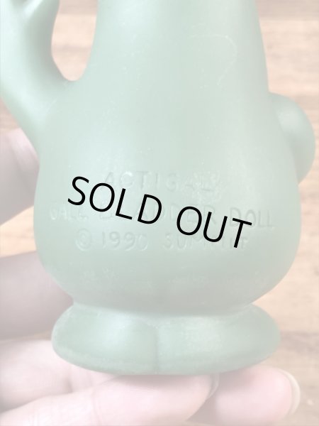 企業キャラクターのアクティゴールの90年代ビンテージソフビドール