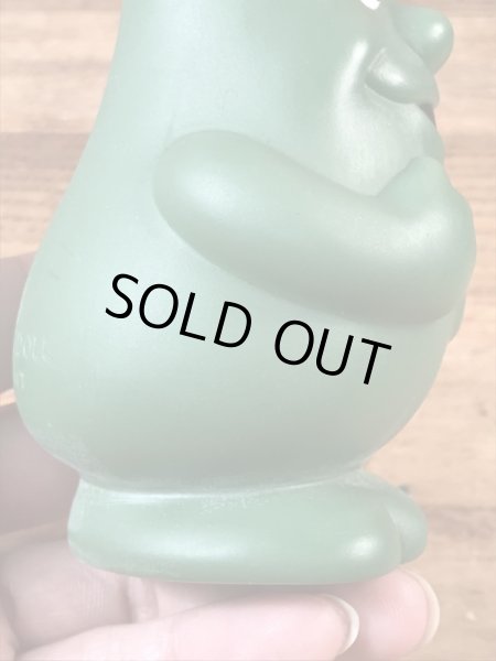 企業キャラクターのアクティゴールの90年代ビンテージソフビドール