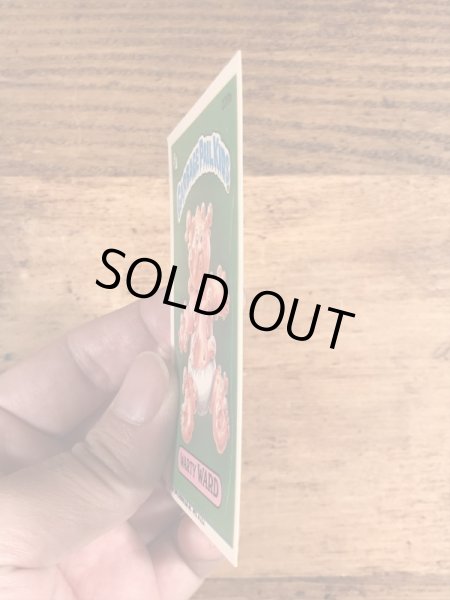 トップス社製のガーベッジペイルキッズの80年代ビンテージステッカーカード