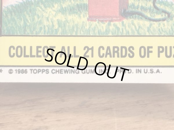 Topps社製のガーベッジペイルキッズの80’sヴィンテージカードシール