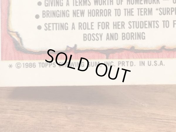 Topps社製のガーベッジペイルキッズの80’sヴィンテージカードシール