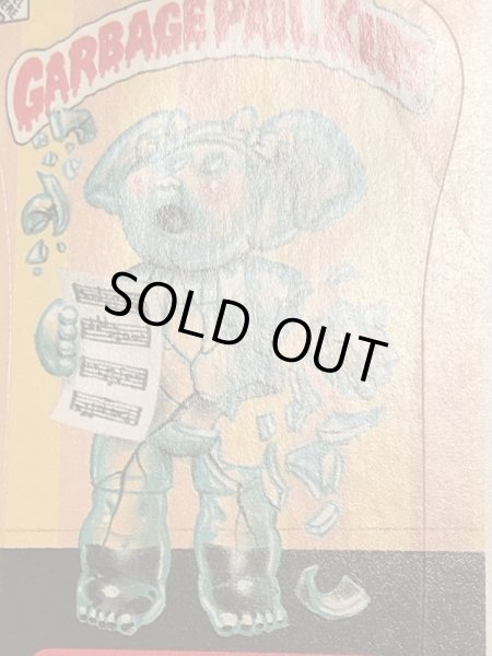 トップス社製のガーベッジペイルキッズの80年代ビンテージステッカーカード