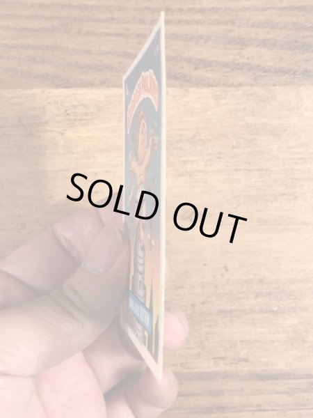 トップス社製のガーベッジペイルキッズの80年代ビンテージステッカーカード