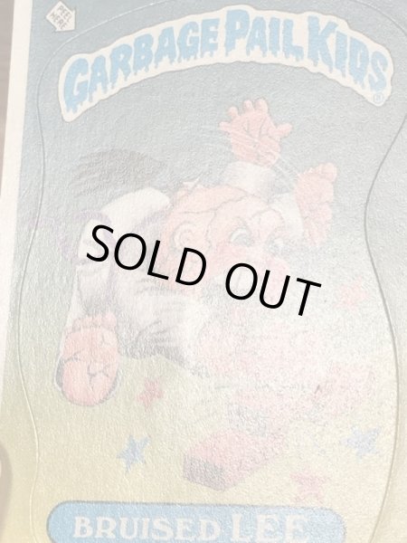 トップス社製のガーベッジペイルキッズの80年代ビンテージステッカーカード