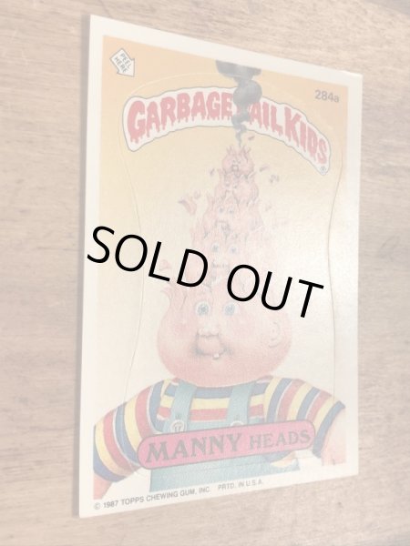 トップス社製のガーベッジペイルキッズの80年代ビンテージステッカーカード