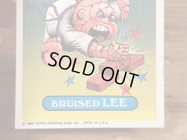 Topps社製のガーベッジペイルキッズの80’sヴィンテージカードシール