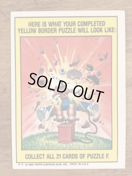 Topps社製のガーベッジペイルキッズの80’sヴィンテージカードシール