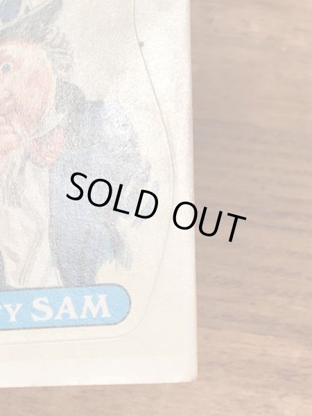 トップス社製のガーベッジペイルキッズの80年代ビンテージステッカーカード