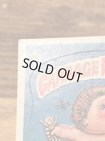 トップス社製のガーベッジペイルキッズの80年代ビンテージステッカーカード