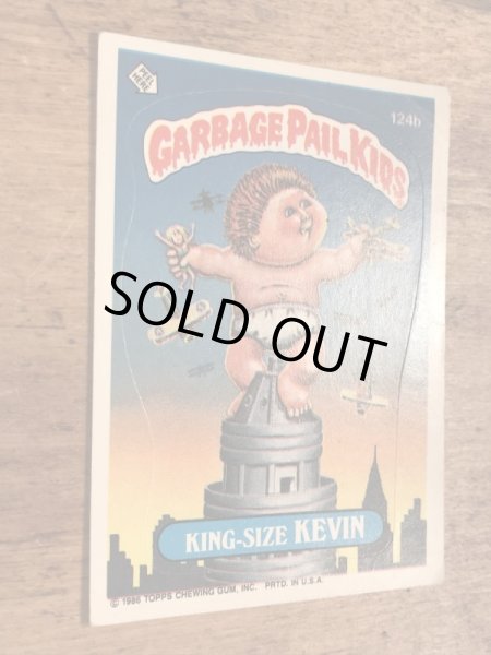 トップス社製のガーベッジペイルキッズの80年代ビンテージステッカーカード