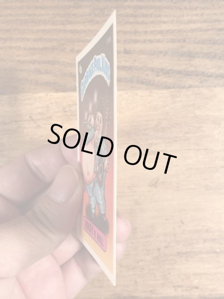 トップス社製のガーベッジペイルキッズの80年代ビンテージステッカーカード