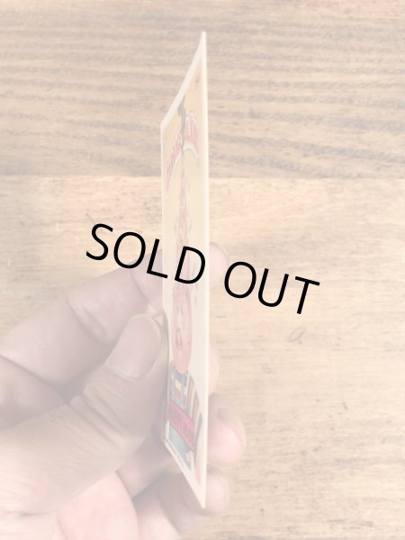 トップス社製のガーベッジペイルキッズの80年代ビンテージステッカーカード