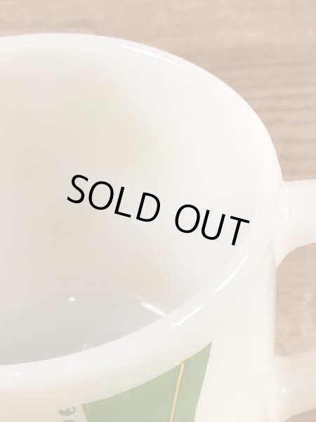 企業キャラクターのグリーンジャイアントのフェデラル社製のビンテージマグカップ