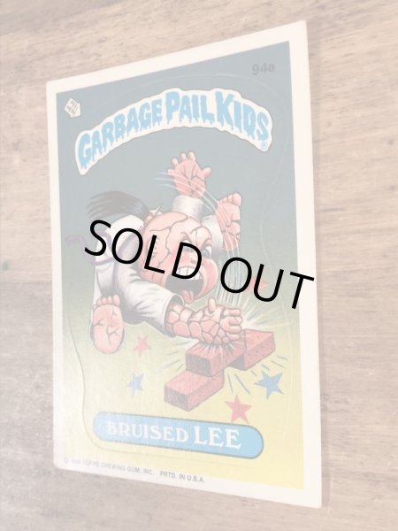 Topps社製のガーベッジペイルキッズの80’sヴィンテージカードシール