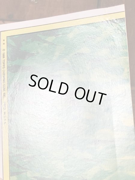 トップス社製のガーベッジペイルキッズの80年代ビンテージステッカーカード