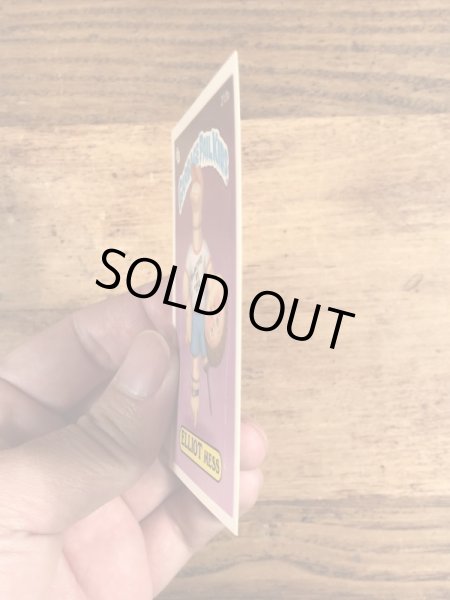 トップス社製のガーベッジペイルキッズの80年代ビンテージステッカーカード