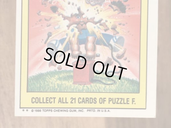 Topps社製のガーベッジペイルキッズの80’sヴィンテージカードシール