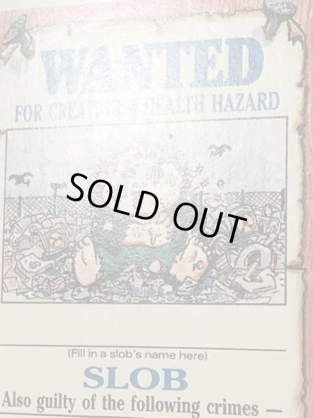 Topps社製のガーベッジペイルキッズの80’sヴィンテージカードシール