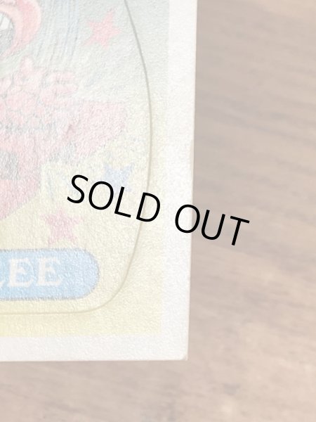 トップス社製のガーベッジペイルキッズの80年代ビンテージステッカーカード