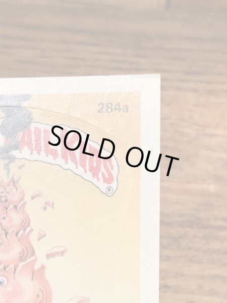 トップス社製のガーベッジペイルキッズの80年代ビンテージステッカーカード