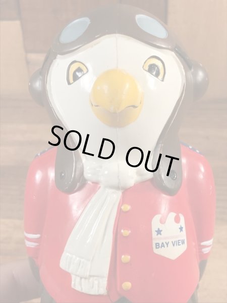 企業キャラクターのBay View Federal Savingsの70年代ビンテージ貯金箱ドール