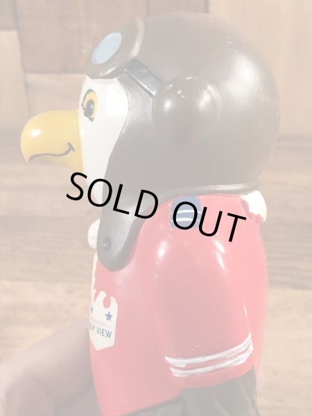 企業キャラクターのBay View Federal Savingsの70年代ビンテージ貯金箱ドール