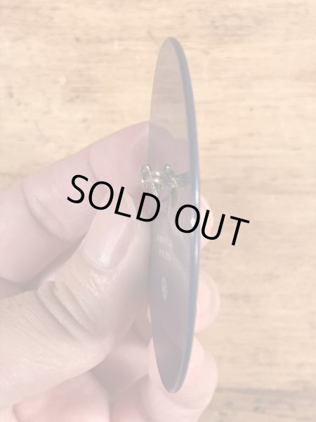 ウッジーオウル　ビンテージ　缶バッチ　企業キャラクター　レンチキュラー