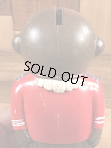 企業キャラクターのBay View Federal Savingsの70年代ビンテージ貯金箱ドール