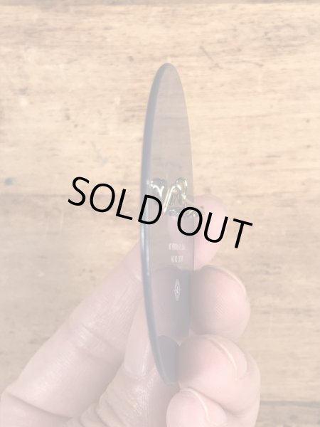 ウッジーオウル　ビンテージ　缶バッチ　企業キャラクター　レンチキュラー