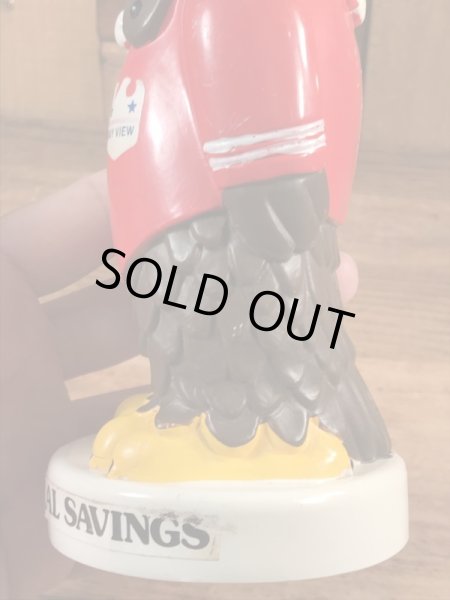 アメリカの銀行のアドバタイジングキャラクターの70’sヴィンテージコインバンクフィギュア