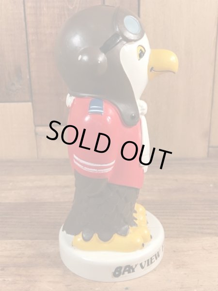 企業キャラクターのBay View Federal Savingsの70年代ビンテージ貯金箱ドール