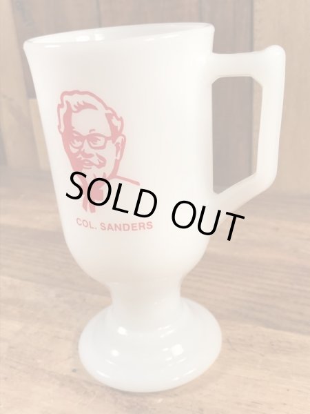 ケンタッキーフライドチキンのカーネルサンダースの80年代ビンテージフッテッドマグ