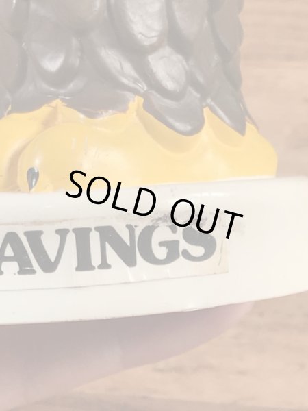 アメリカの銀行のアドバタイジングキャラクターの70’sヴィンテージコインバンクフィギュア