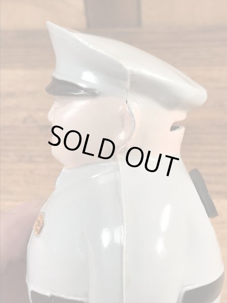 企業キャラクターのTV Joeファットマンの50〜60年代ビンテージ貯金箱フィギュア