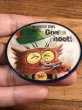 アドバタイジングキャラクターのWoodsy Owlの60〜70’sヴィンテージレンチキュラー缶バッチ