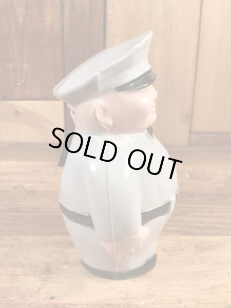 企業キャラクターのTV Joeファットマンの50〜60年代ビンテージ貯金箱フィギュア