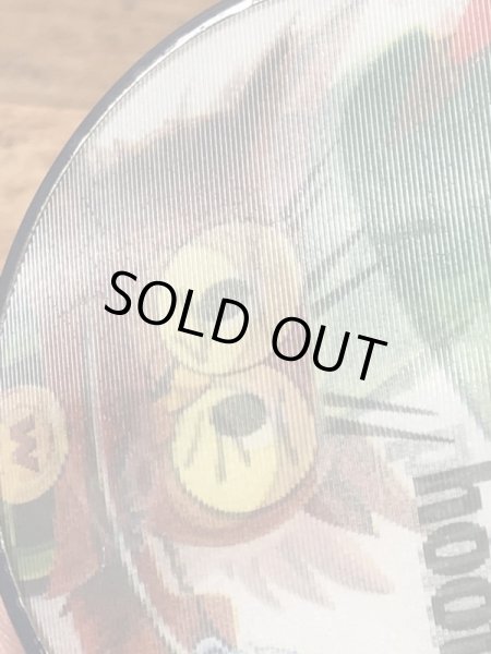 ウッジーオウル　ヴィンテージ　缶バッジ　アドバタイジングキャラクター　レンチキュラー