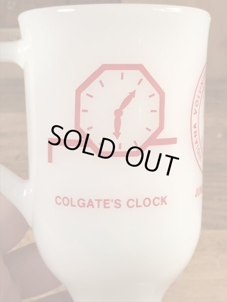 フェデラル社製のカーネルサンダースのミルクガラス製ビンテージマグカップ