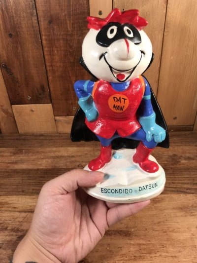 画像3: Escondido Datsun “Dat Man” Paper Mache Coin Bank Doll　ダットマン　ビンテージ　コインバンクドール　貯金箱　60〜70年代